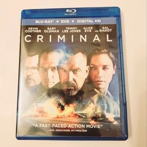 Criminal Blu-ray 2016 Suspense Thriller Action Kevin Costner Gal Gadot